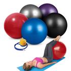 Bola de Ginástica Gym Ball Inflável Com Bomba 55cm -Vermelho