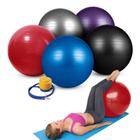 Bola de Ginástica Gym Ball Inflável com Inflador 65cm -Vermelho - Pista e Campo