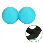 Bola de Massagem Amendoim para Liberacao Miofascial Azul Liveup Sports