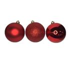 Bola De Natal 12Cm Vermelho Decor 4Und Cromus