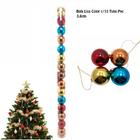 Bola De Natal Color 15 Unidades Colorido Enfeite Natalino Bolinhas Decoração De Árvore E Outros