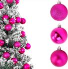 Bola de Natal Mista 5cm Enfeite Decoração de Árvore Kit c/03