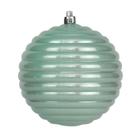 Bola de Natal Ondas VDY Cor Verde Mint 10cm 04 Unidades - Cromus - Rizzo