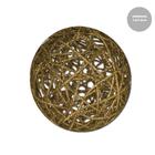 Bola de Natal Ouro Rattan 1und 7,5cm Cromus