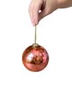 Bola De Natal Rose Grande 12cm brilhantes Decoração- Kit 8un