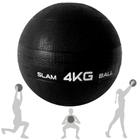 Bola de Peso Slam Ball 4kg Preta Liveup Sports