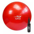 Bola de Pilates 75cm Com Bomba Antiestouro Suporta até 250kg Ginástica Yoga Fitness - SR3