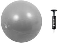 Bola de Pilates Suíça 55cm com Bomba de Ar - Vollo Sports VP1034 Cinza