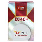 Bola de Tênis de Mesa DHS DJ40+ Logo Pro Tour ITTF 03 Estrelas Pack com 06 Unidades Branca