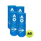 Bola de Tênis Dunlop Australian Open - Pack com 4 Tubos