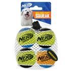 Bola de Tênis Squeak para Cães Nerf Dog Pacote com 4