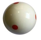 Bola de Treino Six Red Points 54mm aprenda efeitos sinuca bilhar