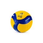 Bola de volei mikasa v200w microfibra amarelo e azul