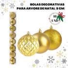 Bola Decorativa Natal Diamantes - Tamanho Nº 05 (18 Und)