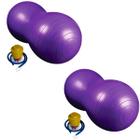 Bola Feijão Ginástica Yoga Pilates até 250 Kg Bomba KIT 2 PÇ