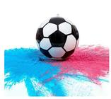 Bola Futebol Chá Revelação Plástico Menino Menina Pozinho Rosa ou Az