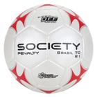 Bola futebol society penalty brasil 70 branco vermelho