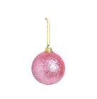 Bola Glitter Rosa 04cm - 12 unidades - Cromus Natal