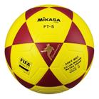 Bola Mikasa Futevôlei Fifa ft5 Oficial Amarelo C/ Vermelho Vinho Edição Especial