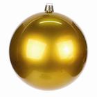 Bola natal 140mm decorada metalizada dourado - wincy natal