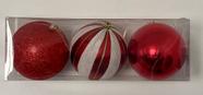 Bola Natal Decorada 10cm Ref046 4 unids.