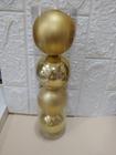 Bola natal em tubo mista perolada c / 4 und (champanhe)