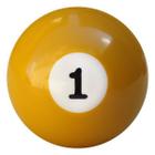 Bola Numero 1 Numerada Bilhar Sinuca Snooker 54mm Nova