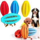 Bola Oval Grande Brinquedo Interativo Pet Porta Petiscos Ração Cães Cachorros Pets