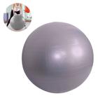 Bola Pilates Cinza Para Yoga E Alongamentos 65 Cm Ginástica Fisioterapia sem Bomba