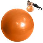 Bola Pilates De Yoga 75cm Laranja Fisioterapia Fitness Academia Alongamento Treino Exercícios 200kg