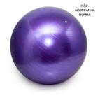 Bola Pilates Yoga Abdominal Ginástica Fitness 65 cm S/ Bomba ROXO - 365 SPORTS