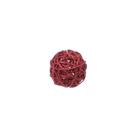 Bola Rattan Vermelho 6cm - 01 unidade - Rizzo