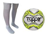 Bola Society Topper Slick Ii Am + Meião Esportivo Bc - Tam 38-42