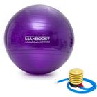 Bola Suiça MaxBoost 75cm Pilates Com bomba Yoga Abdominais 200KG