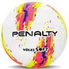 Bola Volei Penalty Soft Xxiii - unissex - branco+rosa+amarelo