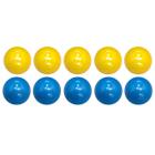 Bolas 50mm Mata-Mata (Azul e Amarela) (10 Bolas)