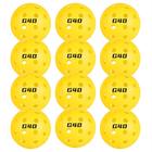 Bolas de Pickleball GoldPig - Pacote com 12 (74mm, 40 furos, 26g) - com Bolsa