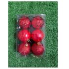 Bolas Decorativa de Natal 07cm Lisa Fosca Brilho Luxo Vermelho Natalina Arvore