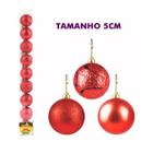 Bolas decorativas natal arvore brilho glitter vermelha red