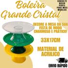 Boleira Grande Cristal Bolo Festa Aniversario Enfeite