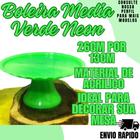 Boleira Media Verde Neon Enfeite Bolo Decoraçao Festa Evento