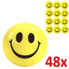 Bolinhas Amarela Smile Massagem Apertar Anti Stress 48 Pçs
