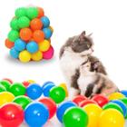 Bolinhas para Cachorro Kit 100 Uni Brinquedo Pet Divertido