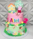 bolo de aniversario - Peppa Pig - NÃO ACOMPANHA O NOME ALICIA E NEM O NUMERO 2