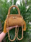 Bolsa Artesanal Com Alça Em Cetim Clarisse Artesanal Luxo