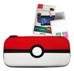 Bolsa Bag Case Estojo Edição Pokebola Pokemon Ball Compatível Console Switch + Película Vidro Switch