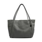 Bolsa bag shopping grande de couro cinza Ayla