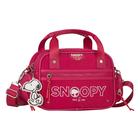 Bolsa Baú Feminina Transversal E Mão Com Bolso Snoopy