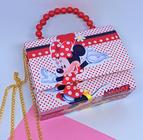Bolsa Bolsinha Infantil Mini Bag Pérolas Alça Transversal Corrente Princesa Disney Minnie Lol Barbie Moda Blogueirinha