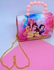 Bolsa Bolsinha Infantil Mini Bag Pérolas Alça Transversal Corrente Princesa Disney Minnie Lol Barbie Moda Blogueirinha